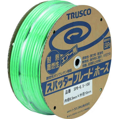 TRUSCO 空气软管溅射刀片管 6.5 x 10mm 100m 鼓绕
