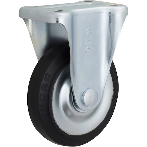 INOAC 中等负载脚轮橡胶轮类型 180 直径带固定硬件