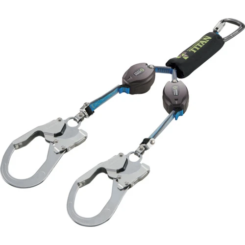 Titan REELOCKmini 可伸缩双挂绳，具有小型轻质锁定机构