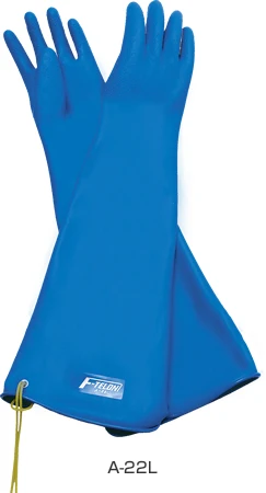 日本HANAKIA防氢氟酸手套F-TELON防王水手套A-22L盐酸实验室TOWA